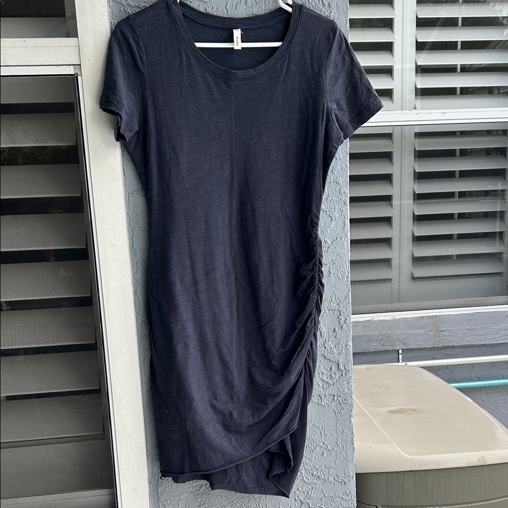 Wishlist Navy Blue Ruched Dress